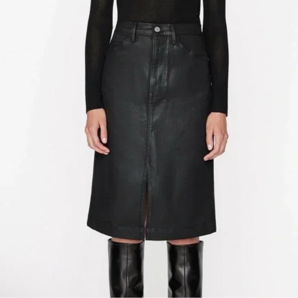 Frame Denim Black Pencil Skirt